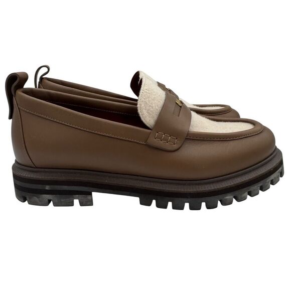 NEW Loro Piana Lomond Penny Loafers Autumn Chestnut Natu - Picture 3 of 14